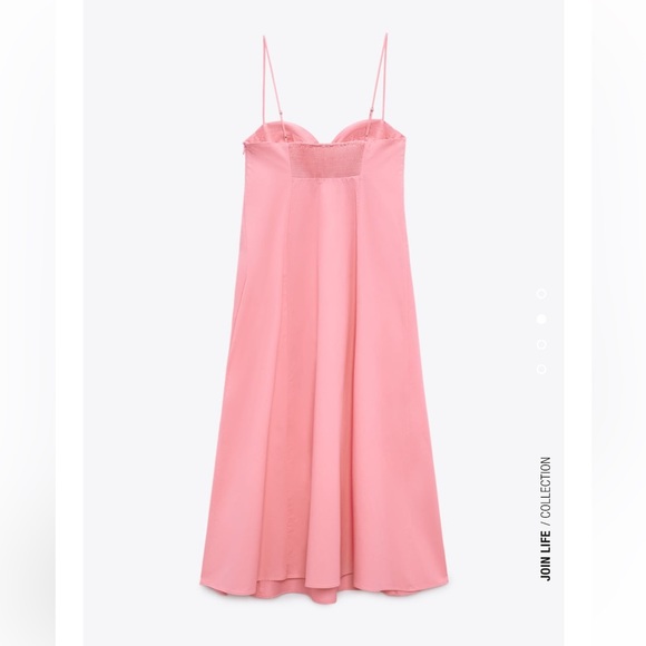 Zara poplin midi dress 💗 - Picture 2 of 5